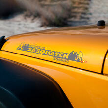 Sasquatch Edition Custom Text Hood Vinyl Decals for Jeep Wrangler_2