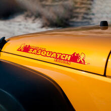Sasquatch Edition Custom Text Hood Vinyl Decals for Jeep Wrangler_3