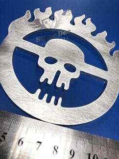 Mad Max Fury Road Metal Aluminum Badge Bed Side Emblem Aluminium