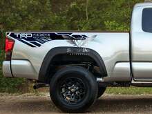 TRD 4x4 Off Road Geometric Bed Side Vinyl Decals for Toyota Tacoma Tundra_2