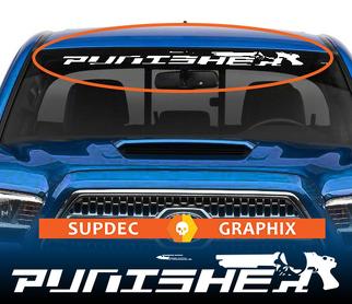 Punisher Bullet Venster Windscherm Banner Decal Sticker van SUPDEC Graphix
