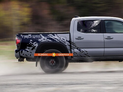 Mud splash TRD 4x4 Bedside Vinyl Decal Sticker for Toyota Tacoma 2013-2020