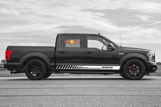 Racing rocker panel stripes vinyl decals stickers for Ford F-150 2020
