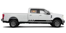 Racing rocker panel stripes vinyl decals stickers for Ford F-250 2020 4