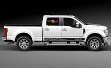 Racing rocker panel stripes vinyl decals stickers for Ford F-350 2020 2