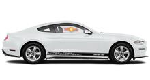 Racing rocker panel stripes vinyl decals stickers for Ford Mustang 2020 2
