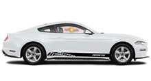 Racing rocker panel stripes vinyl decals stickers for Ford Mustang 2020 3