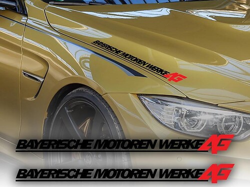 Bayerische Motoren Werke AG Hood Vinyl Decal Sticker for BMW 3 Series