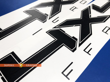 4x4 Off Road Bedside Vinyl Sticker Decal Kit 16 Inch Pair for Ford F150 3