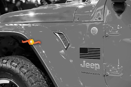 American Flag Fender Vinyl Decal for Jeep Wrangler & Gladiator
