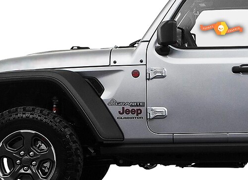 Granite Crystal Edition Fender Vinyl Decal Sticker for Jeep Wrangler
