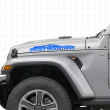 Smoky Mountains Hood Vinyl Decal Sticker for Jeep Wrangler_2