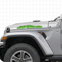 Smoky Mountains Hood Vinyl Decal Sticker for Jeep Wrangler_3