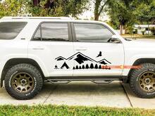 Mountains Forest Side Door Vinyl Decal Sticker for Toyota 4Runner_2