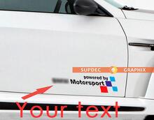2 powered by Text Motorsport vinyl stickers decals for bmw M3 M5 M6 e36 e46 e92 e60 f10 f15 f16 f30 g05 g20 2
