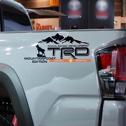 TRD Goat Edition Bedside Vinyl Decal Sticker for Toyota Tundra