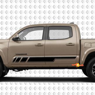 2x Stripes for Tacoma Side Rocker Panel Vinyl Stickers Decal fit to Toyota Tacoma TRD Off Road Pro Sport