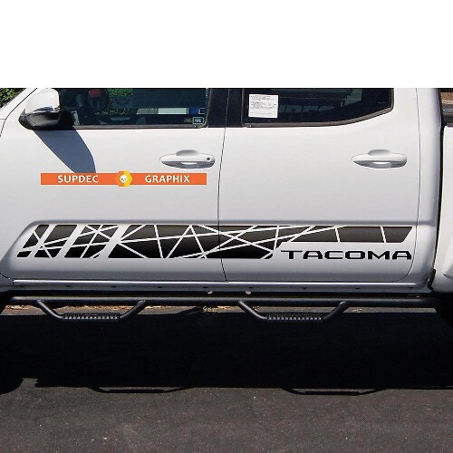 Side Rocker Panel Stripes Vinyl Sticker Decal fit to Toyota Tacoma TRD Line Style