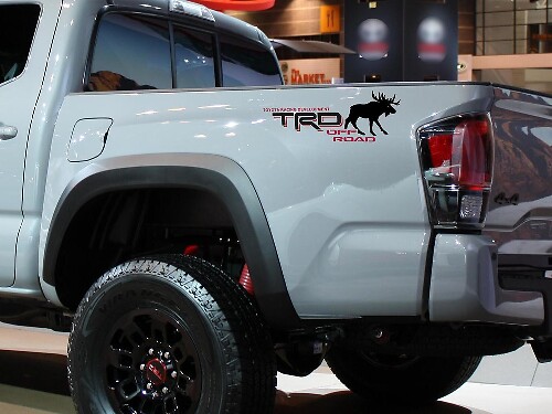 TRD Off Road Moose Bedside Vinyl Decal Sticker for Toyota Tacoma