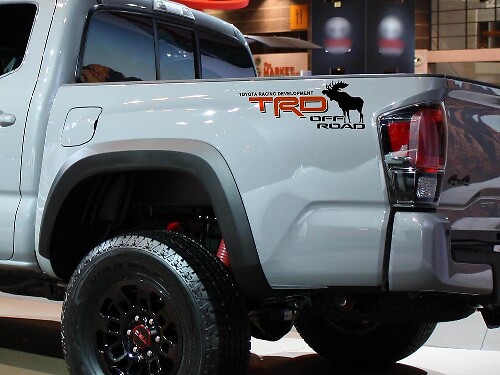 Moose TRD-Style Off Road Bedside Vinyl Decal Sticker for Toyota Tacoma