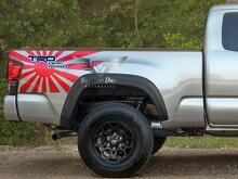 TRD Style JDM Rising Sun Bedside Vinyl Decal Kit for Toyota Tacoma Tundra 2013-2020_2