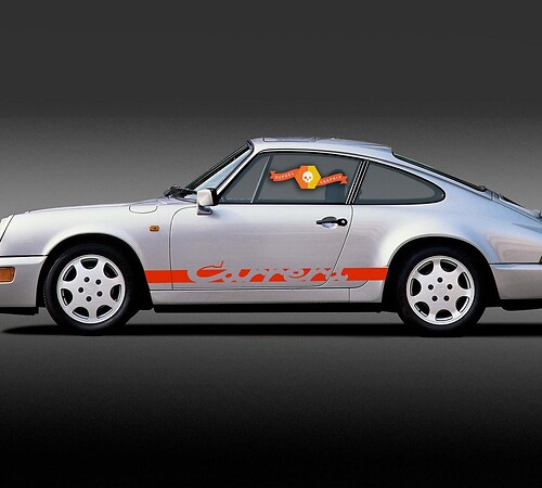 Porsche 911 Carrera Stripes Side Decal Sticker