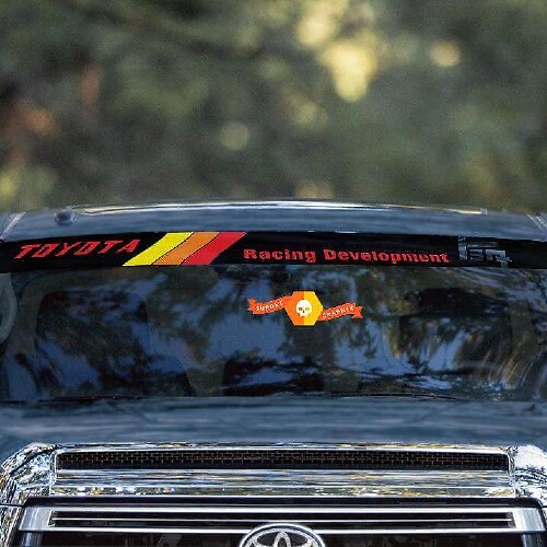 TRD Style Vintage Windshield Vinyl Decal Sticker for Toyota Tundra