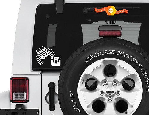 Custom Instagram Handle Rear Window Vinyl Decal for Jeep Wrangler
