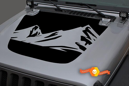 Mountain Hood Unique Vinyl Decal Sticker Graphics for Jeep Gladiator JT Wrangler JL JLU