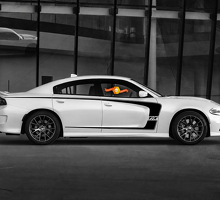 Hemi 345 R/T Style Custom C Stripe Options Side Vinyl Decal Sticker for Dodge Charger 2011-2020_2