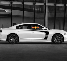 Hemi 345 R/T Style Custom C Stripe Options Side Vinyl Decal Sticker for Dodge Charger 2011-2020_3