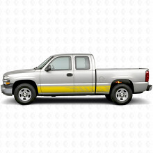 Staggered Slot Door & Rocker Panel Vinyl Stripes for Chevrolet Silverado 1500 GMT800 1999-2007_3