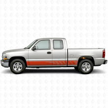 Staggered Slot Door & Rocker Panel Vinyl Stripes for Chevrolet Silverado 1500 GMT800 1999-2007_4