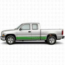 Staggered Slot Door & Rocker Panel Vinyl Stripes for Chevrolet Silverado 1500 GMT800 1999-2007_6