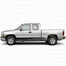 Parallel Contour Door & Rocker Panel Vinyl Stripes for Chevrolet Silverado 1500 GMT800 1999-2007_2