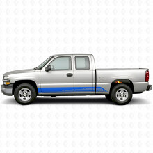 Parallel Contour Door & Rocker Panel Vinyl Stripes for Chevrolet Silverado 1500 GMT800 1999-2007_5