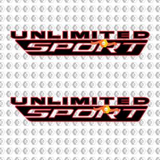 JEEP WRANGLER JL Unlimited Sport Lit Vinyl Decal Sticker 2 Couleurs