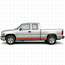 Topographic Band Door & Rocker Panel Vinyl Stripes for Chevrolet Silverado 1500 GMT800 1999-2007_4