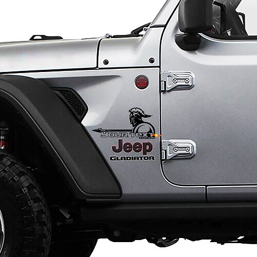 Spear Sword Fender Vinyl Sticker Decal Kit for Jeep Wrangler Gladiator JL JLU JT