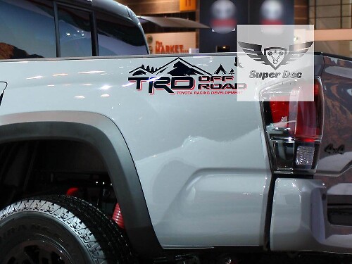 TRD Off Road Mountain Bedside Vinyl Decal Kit for Toyota Tacoma Tundra 4Runner