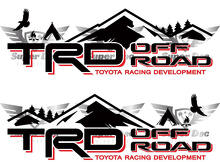 TRD Off Road Mountain Bedside Vinyl Decal Kit for Toyota Tacoma Tundra 4Runner_2