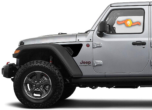 Fender Vent Vinyl Decal Kit for Jeep Wrangler JL JLU and Gladiator JT