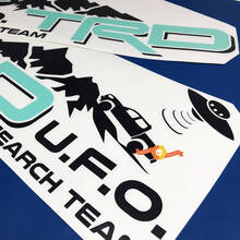 Pair of TRD UFO Research Team Side Vinyl Decals Stickers for Toyota Tacoma 2 colors 3