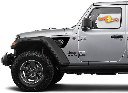 Jeep Grille Style Fender Vent Decal Set for Jeep Wrangler & Gladiator 