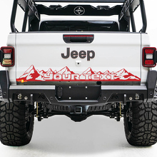 Mountains Bed Tailgate Vinyl Sticker Decal for Jeep Wrangler Gladiator Rubicon JL JLU JLS JTS 3