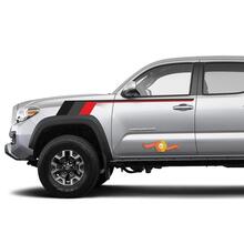 Toyota TRD old style Tacoma Monochrome style grey shadows Graphics side Sticker Decal stripe Sticker Decal 2