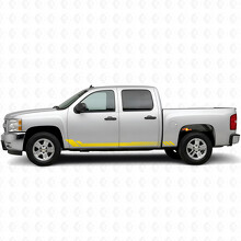 Honeycomb Door & Rocker Panel Vinyl Stripes for Chevrolet Silverado 1500 GMT900 2007-2013_3