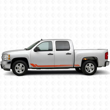 Honeycomb Door & Rocker Panel Vinyl Stripes for Chevrolet Silverado 1500 GMT900 2007-2013_4