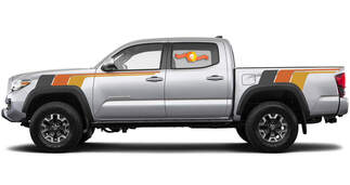 Kit Of Toyota Tacoma 3nd Gen TRD Racing retro vintage stripe kit Sport 4x4 Off Road PRO decal