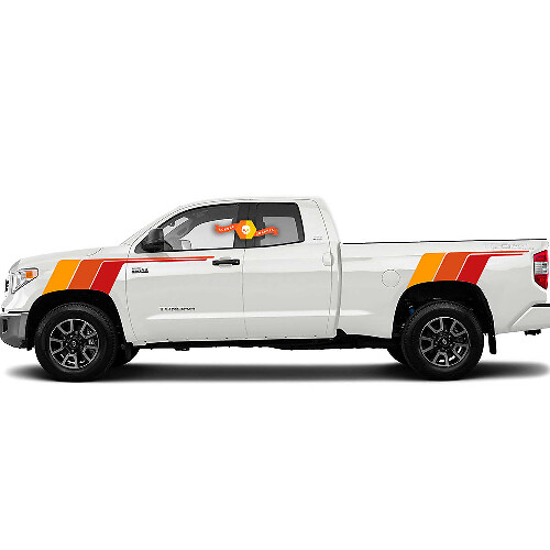 Kit Of Toyota Tundra TRD Racing Ivan Stewart retro vintage stripe kit Sport 4x4 Off Road PRO Sticker Decal